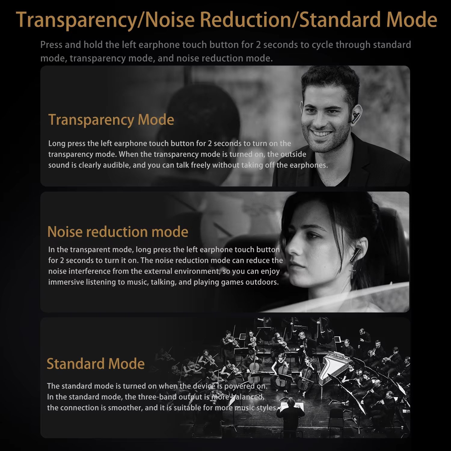 KZ Carol ANC True Wireless TWS Bt 5.3 Earphone 6 Mics Active Noise Canceling in-Ear waterproof Stereo Earbuds HIFI Earphone