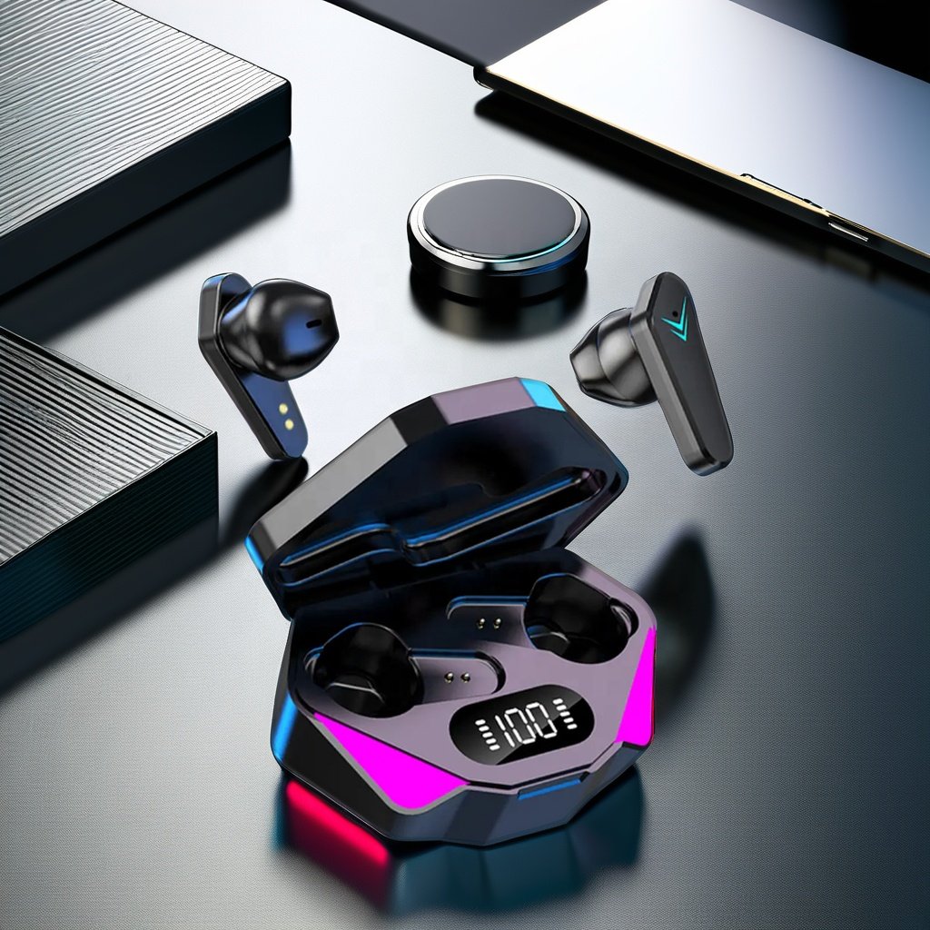 Gaming X15 TWS Wireless Stereo Earbuds Low Latency Headphones with Waterproof Earphones Smart Watches Accessory