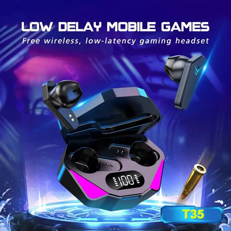 Gaming X15 TWS Wireless Stereo Earbuds Low Latency Headphones with Waterproof Earphones Smart Watches Accessory