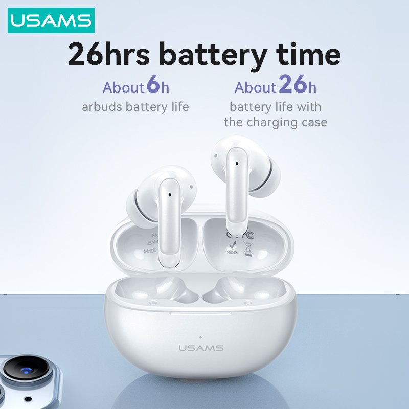 USAMS XD18 Hot Sale Phone Accessories In-Ear Headset Gaming Earphone Mini True Wireless Bluetooth Earphone TWS Wireless Earbuds