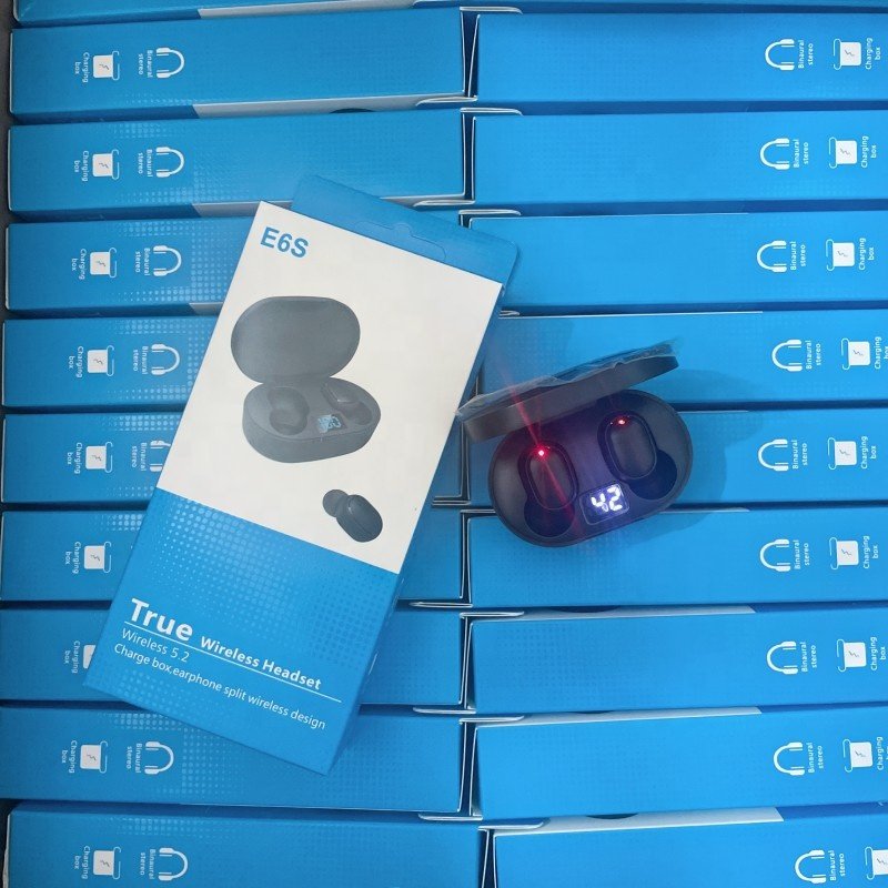 2024 TWS E6S Wireless Earphones TWS Headphones Stereo In-Ear Headset Sports Waterproof TWS Earbuds a6s e6s