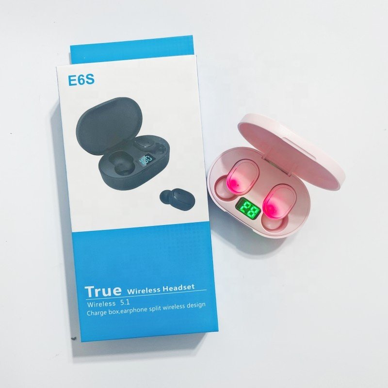 2024 TWS E6S Wireless Earphones TWS Headphones Stereo In-Ear Headset Sports Waterproof TWS Earbuds a6s e6s