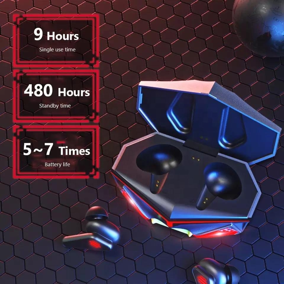 Factory Mini Earbuds Surround Sound Wireless LED Light Call Function Gaming Earphone K98 Waterproof TWS Headphones With Mic