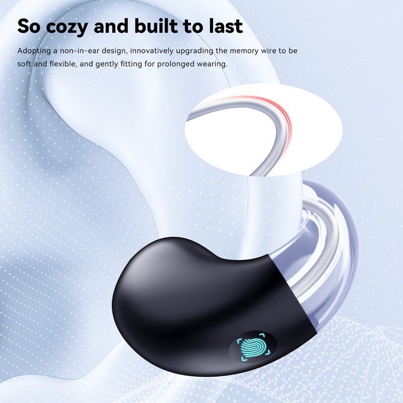 Smart Touch ENC Stereo Earphones in-Ear Built in Mic Headset Panoramic 3D Deep Bass Pulse DT3.0 Earbuds For Sports Black