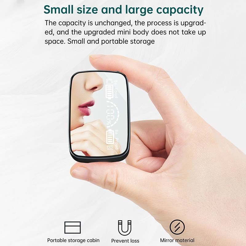 Waterproof Black Wireless Earphone M9 with 2000mah Charging Case Intelligent Noise Reduction TWS Earphone