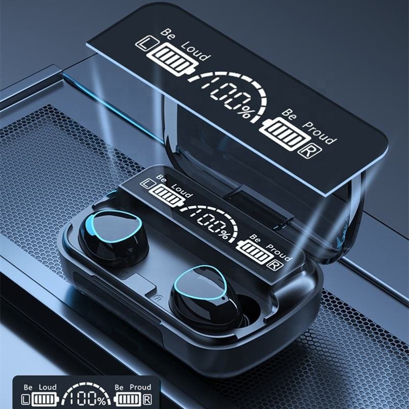 M10 TWS Wireless Earbuds LED Display HIFI Stereo Gaming Headphones with Charging Box