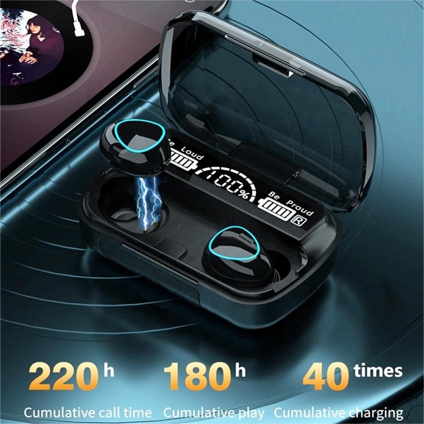 M10 TWS Wireless Earbuds LED Display HIFI Stereo Gaming Headphones with Charging Box