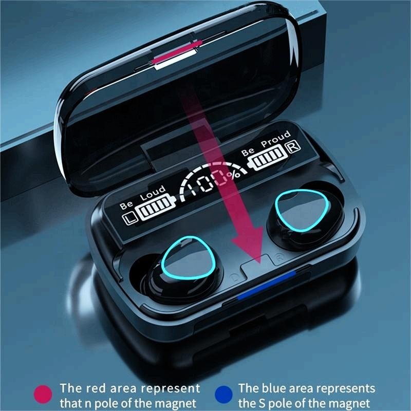 M10 TWS Wireless Earbuds LED Display HIFI Stereo Gaming Headphones with Charging Box