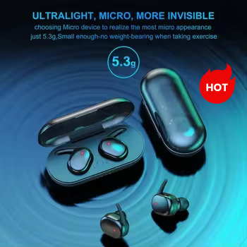 Hot Y50 Tws Wireless BT 5.3 Earphones Noise Canceling Headset 3d Stereo Sound Music Earbuds In-ear Headphones Y50 Y30 Tws ENC BT