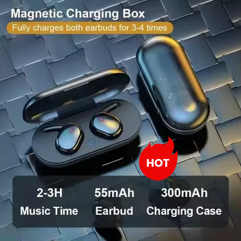 Hot Y50 Tws Wireless BT 5.3 Earphones Noise Canceling Headset 3d Stereo Sound Music Earbuds In-ear Headphones Y50 Y30 Tws ENC BT