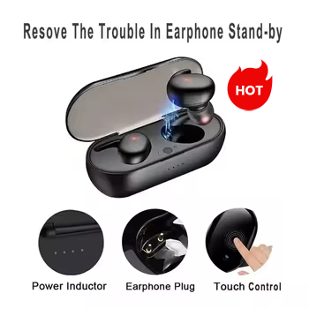 Hot Y50 Tws Wireless BT 5.3 Earphones Noise Canceling Headset 3d Stereo Sound Music Earbuds In-ear Headphones Y50 Y30 Tws ENC BT