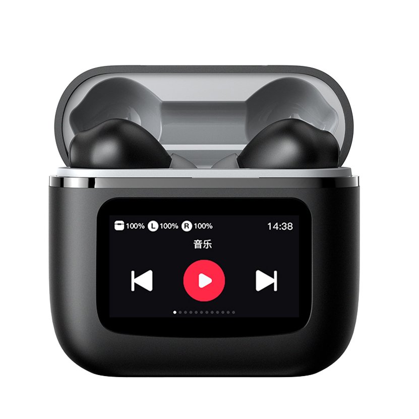 T68 Wireless Bluetooth Earbuds True Wireless HiFi Music Earphones LCD Color Touch Screen Headphones Sports Mic Headset