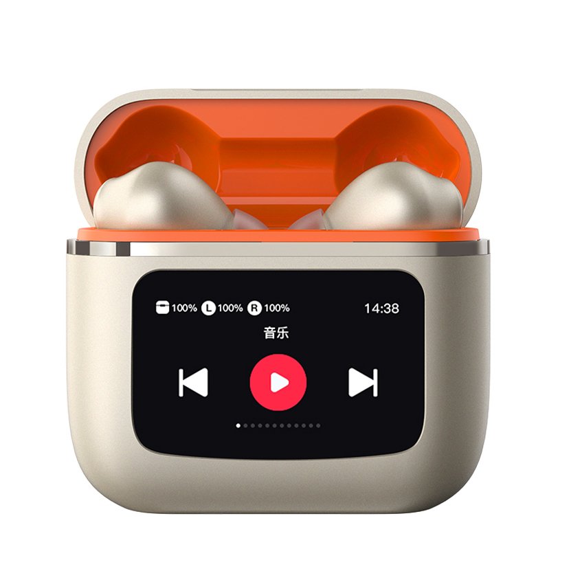 T68 Wireless Bluetooth Earbuds True Wireless HiFi Music Earphones LCD Color Touch Screen Headphones Sports Mic Headset