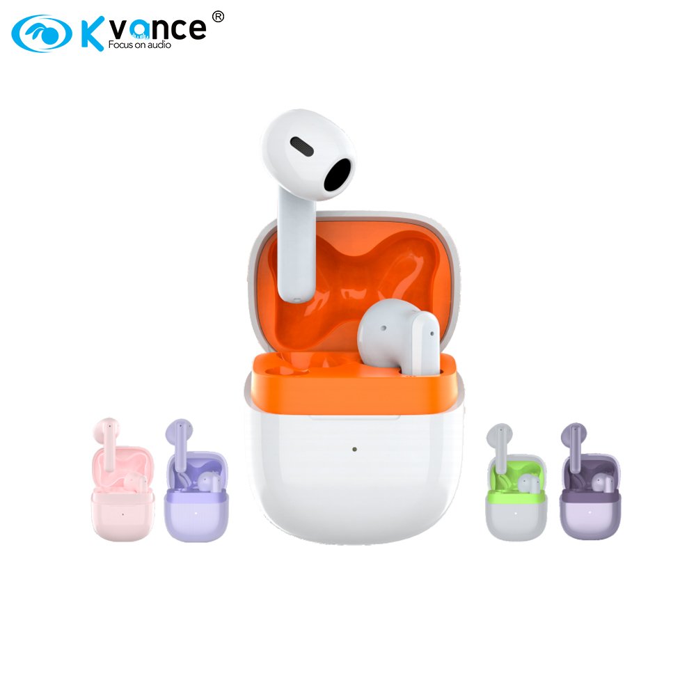 Kvance High Quality Bt 5.3 mini TWS earbuds True Wireless Earphones hifi ear buds hall switch