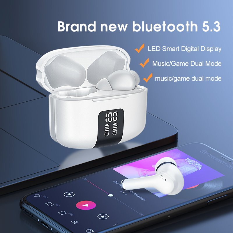 TWS wireless bluetooth earphone noise cancelling headphones earbuds earphone waterproof