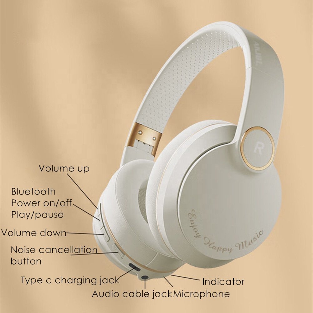 High Quality ANC Noise Reduction Over Ear Earphones Gaming TWS Headset Bluetooth Wireless Headphones With Noise Cancellations