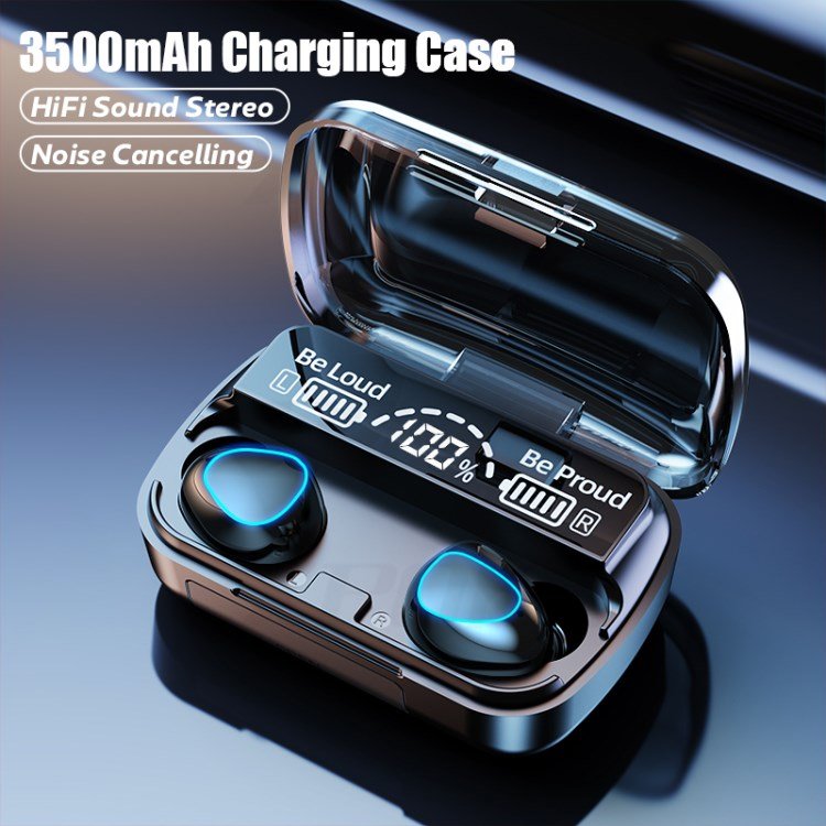 M10 TWS Bluetooth 5.1 Headsets Wireless Headphone 9D Stereo Sports Earphones Waterproof Earbuds with Microphone