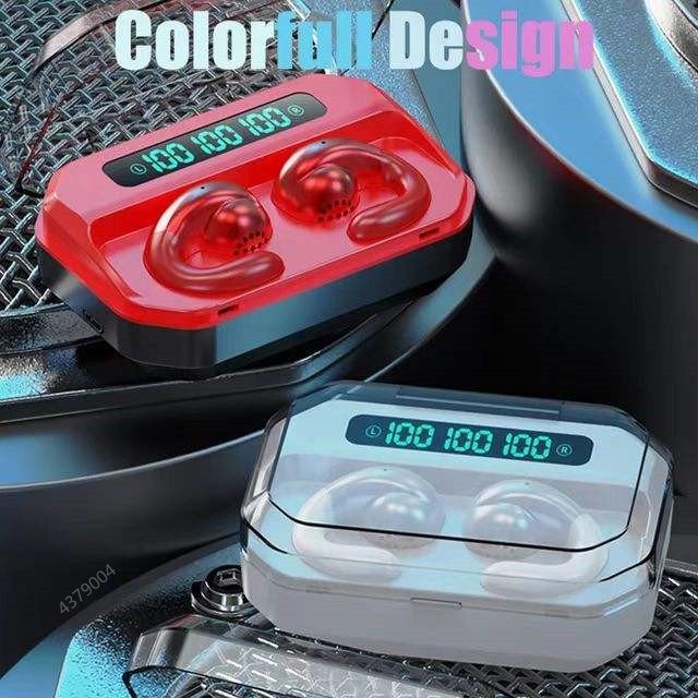 Dodoup A99 Clip-Ear Wireless Sport Headphone 5.1 BT Touch Control Noise Cancelling Air Conduction Gaming Music Headset