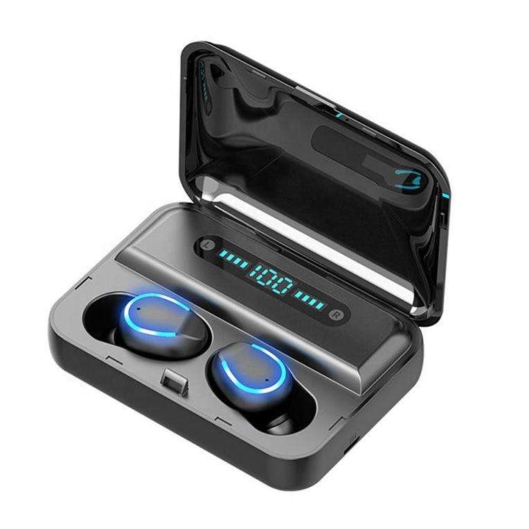 Wholesale hot selling cheap F9 wireless earbuds earphone led screen display low latency bluetooth tws m10 earbuds
