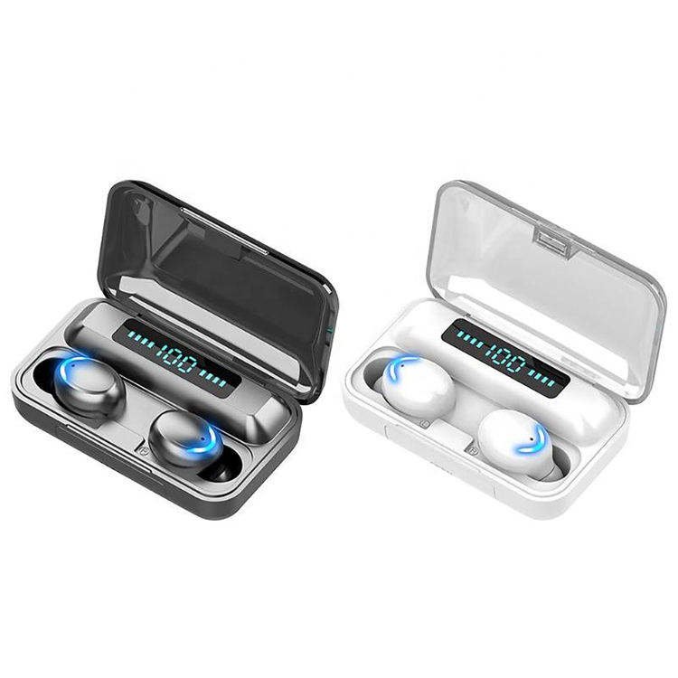 Wholesale hot selling cheap F9 wireless earbuds earphone led screen display low latency bluetooth tws m10 earbuds