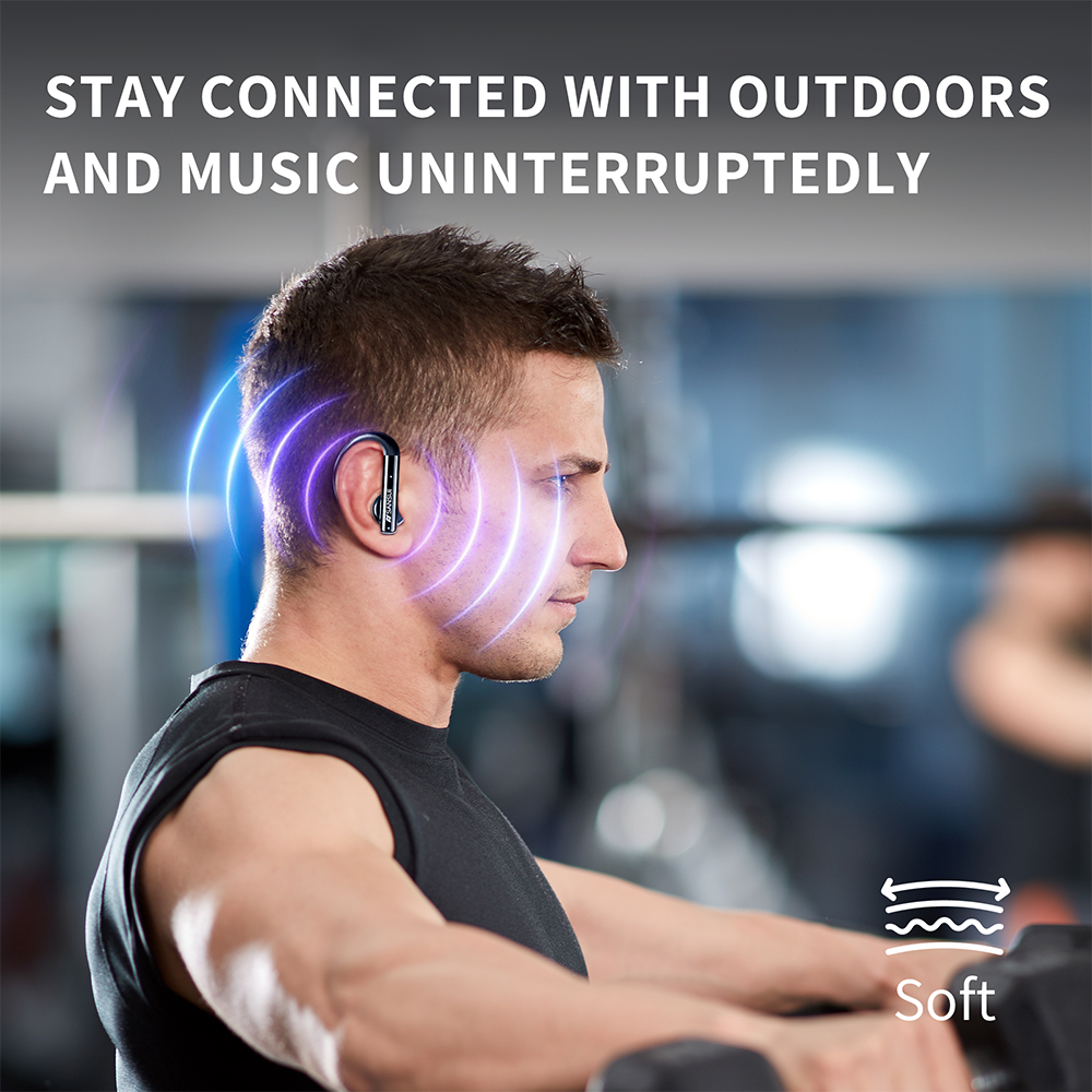 SANSUI W33 wireless headphones Earhook In-ear headphones wireless blue tooth noise cancelling tws earphones & headphones