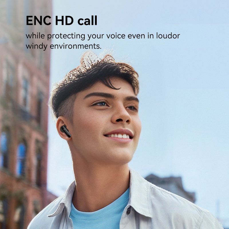 Sansui W22 korean women's fashion ENC noise cancelling hand free Wireless Bluetooth air ear buds audifonos inalambricos earphone