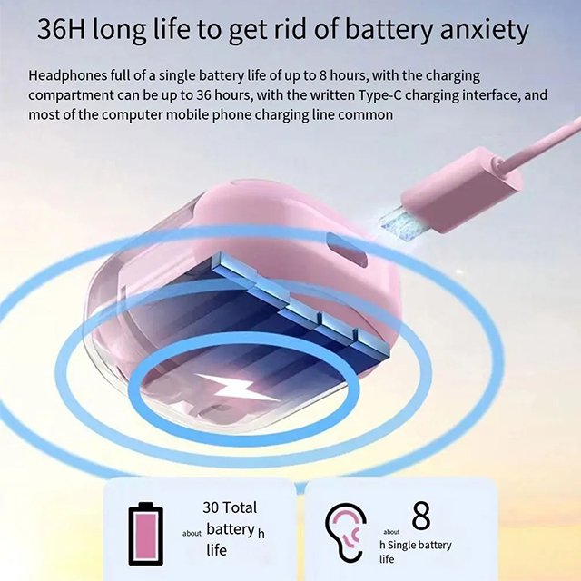 Air 31 Wireless Earbuds ENC Noise Canceling Display Earphones With Microphone Charging Case Waterproof Gaming In-ear Earbuds
