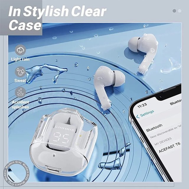 Air 31 Wireless Earbuds ENC Noise Canceling Display Earphones With Microphone Charging Case Waterproof Gaming In-ear Earbuds