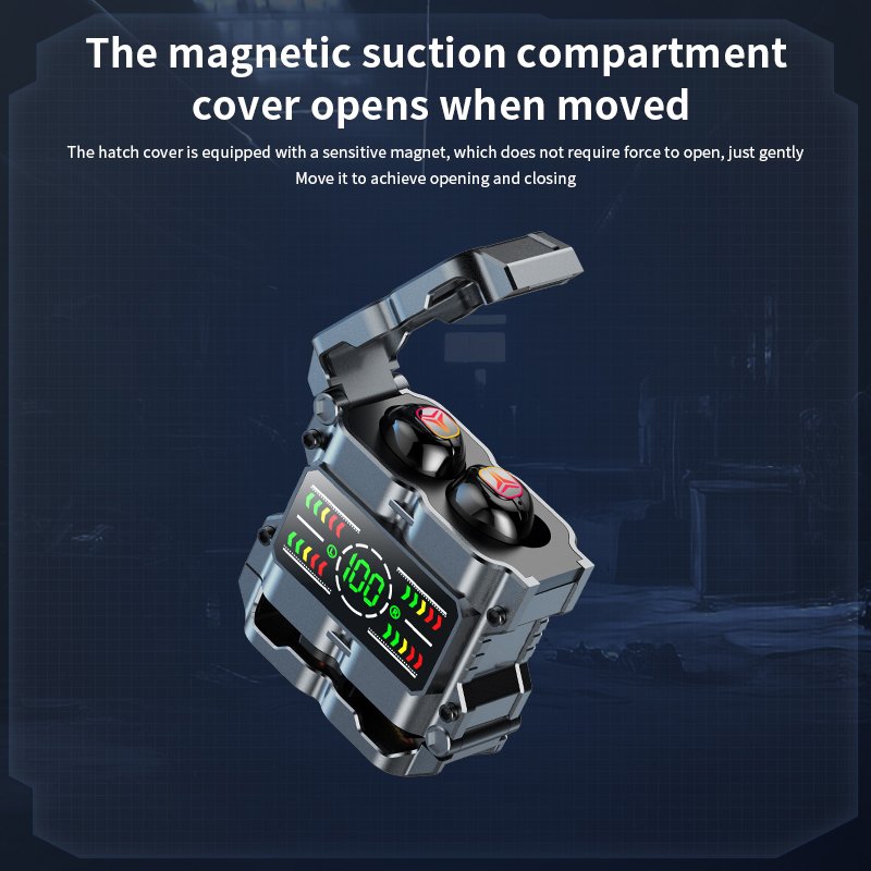 2024 Newly M60 Couple Wireless Earphone Touch Control HIFI Sound Digital Display TWS Earphone with Two Pairs Earplugs