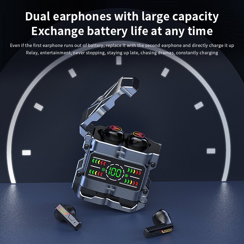 2024 Newly M60 Couple Wireless Earphone Touch Control HIFI Sound Digital Display TWS Earphone with Two Pairs Earplugs