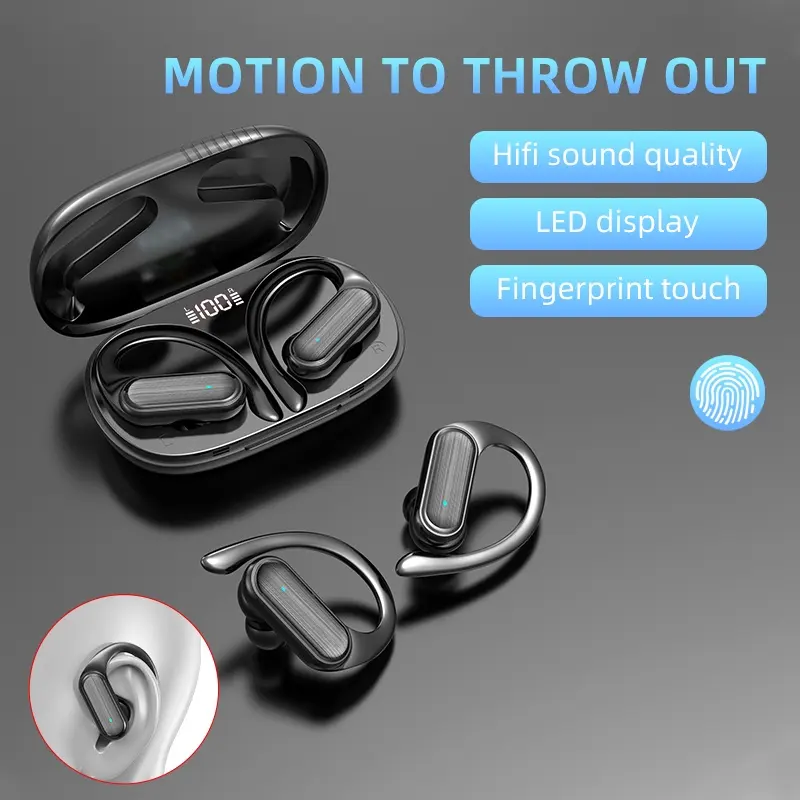 TWS A520 BT 5.3 In-Ear Wireless Earbuds Noise Cancelling Waterproof Sports Fitness Earphones with Voice Control for Gaming