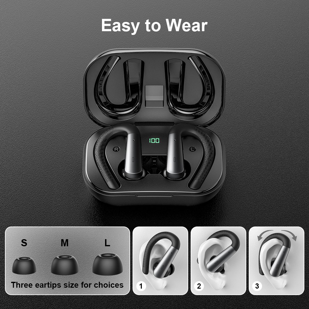 Custom X13 Waterproof Mini Bass Stereo Earphone Smart Ear Buds Earhooks Sport In-Ear Earphones New TWS Wireless Headphones