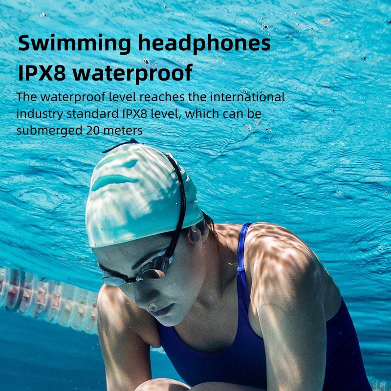 Profession Swimming ipx8 Waterproof TWS Earphones Headphones Wireless Sports Earphones Headphones Bone Conduction Earphones