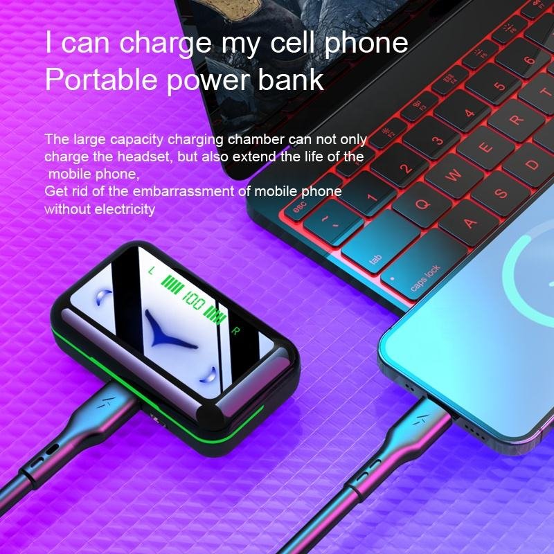 E10 Tws Earphones Wireless Headset active Wireless Earphones Hands-Free Calls Digital Display With Charging Box For Smart Phones