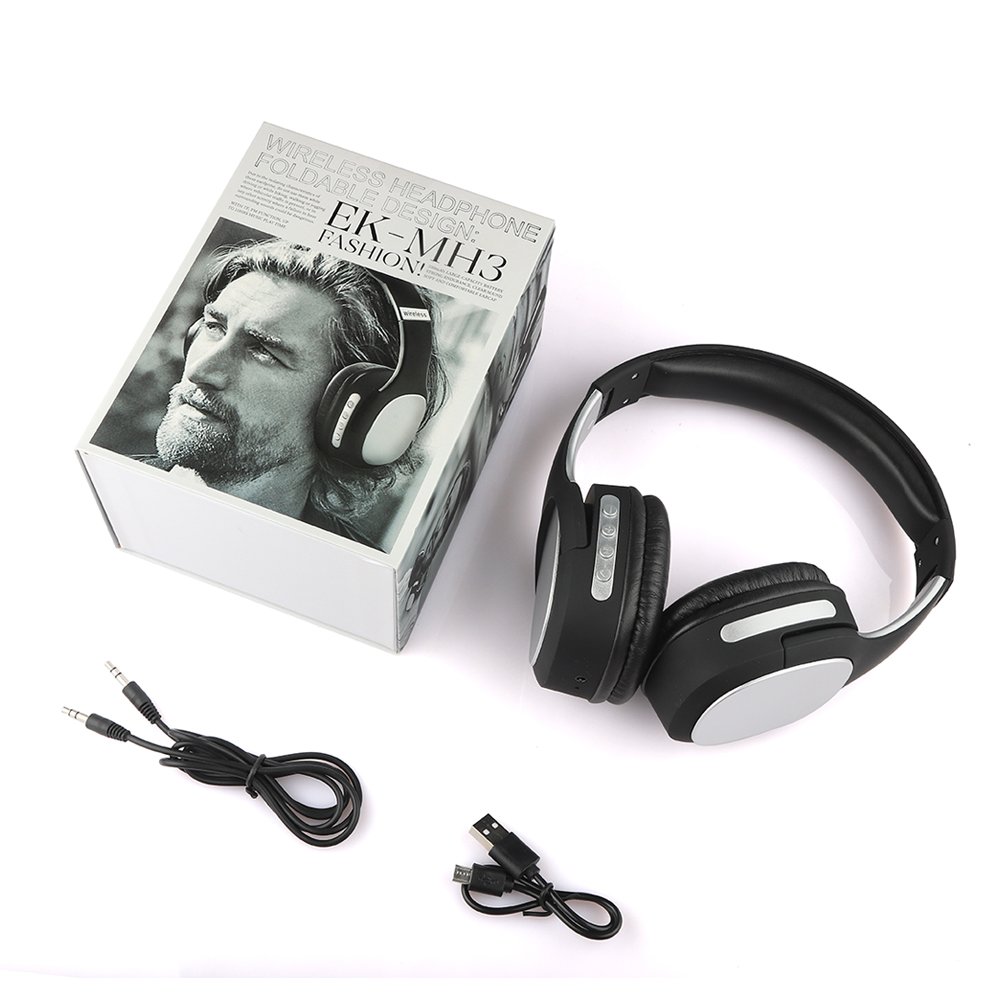 High Version BT Noise Cancelling Headphones MH3 TWS 5.0 True Wireless Earbuds Earphone Foldable Sports Gaming Headset