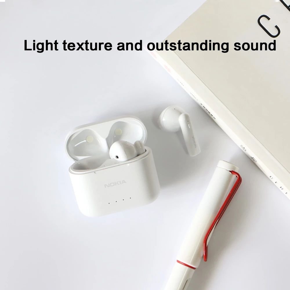 Original Nokia E3101 ENC Environment Noise Reduction True Wireless Earphone with Charging Box