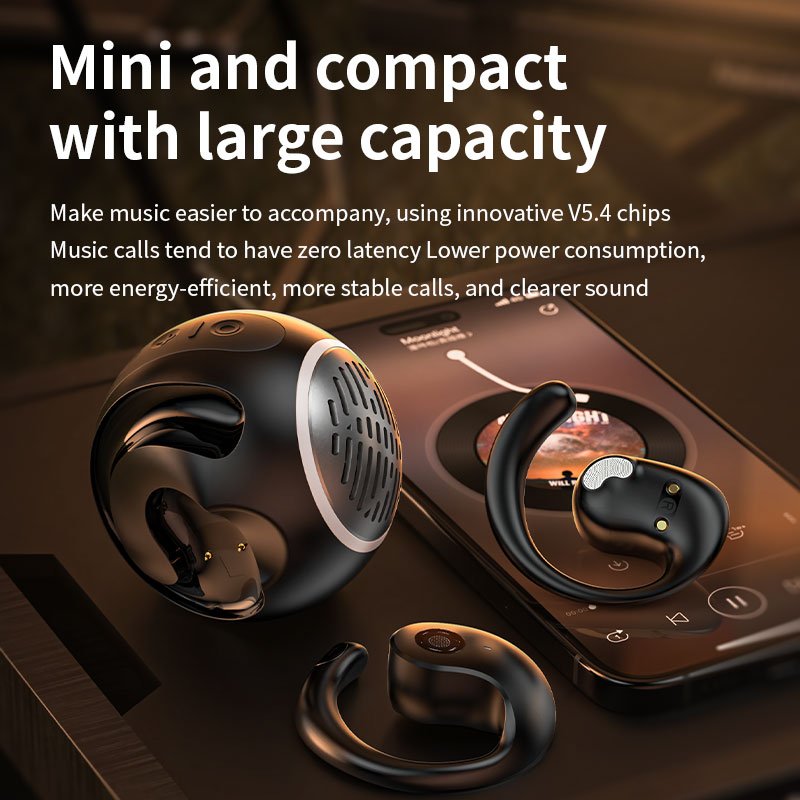 OWS LX-08/LX-08 Pro 2-in-1 Wireless Small Speaker Open Earphones 360-Degree Surround Sound Heavy Bass Air Conduction Earbuds