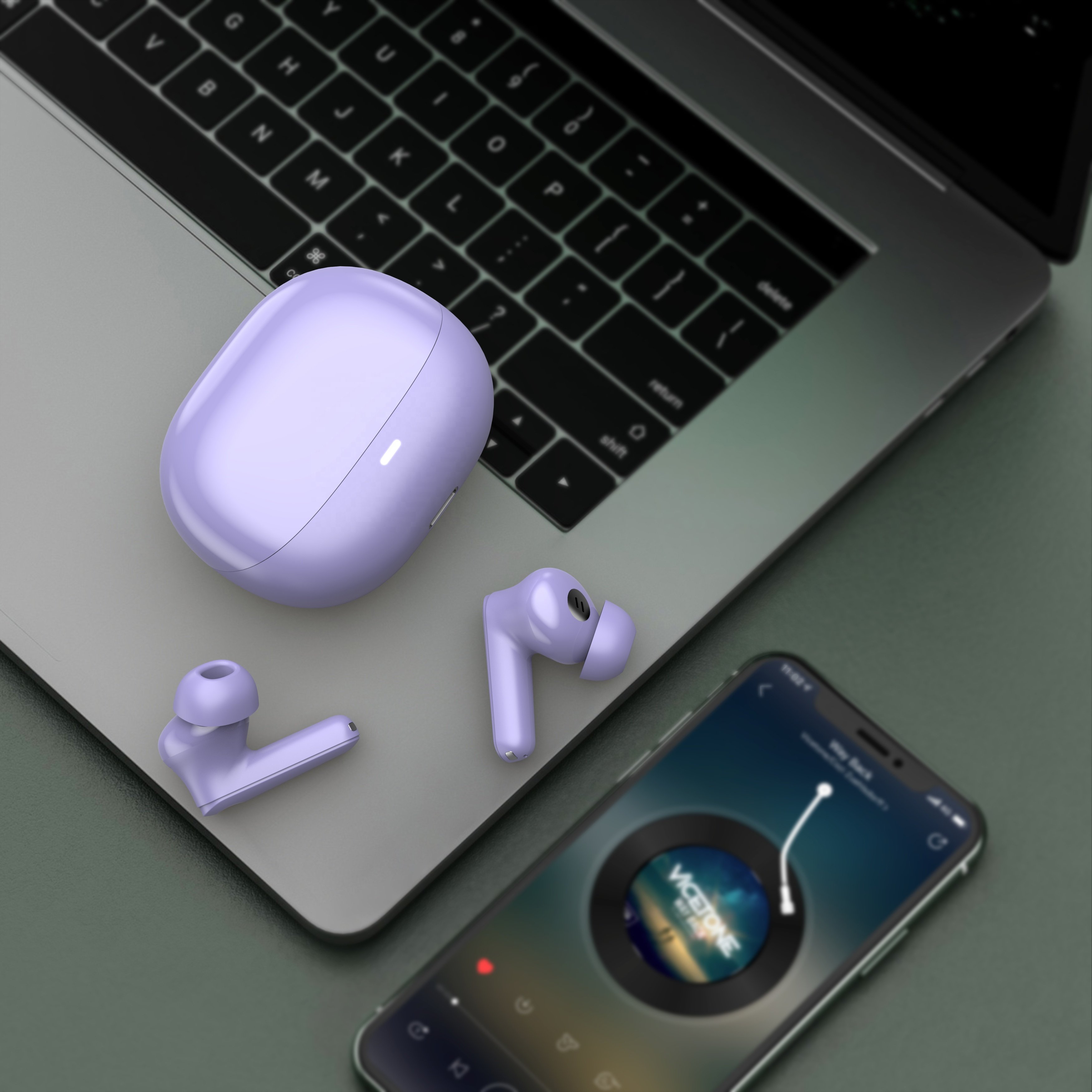 MK017 High quality BT V5.3 TWS earbud ANC speaker earphones
