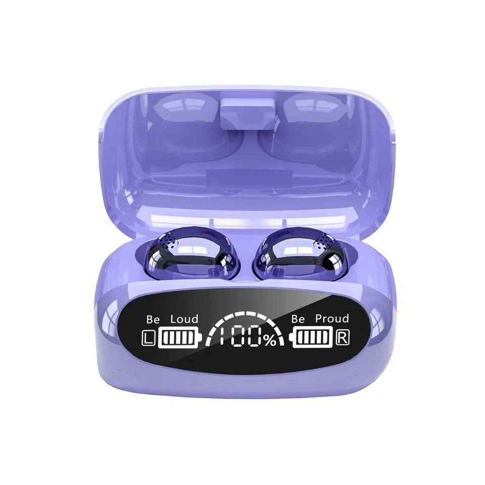 Tws Bt V5.1 Earphones Active Noise Cancelling With Led Display Portable Wireless Touch Control Earbuds M19 Earphone