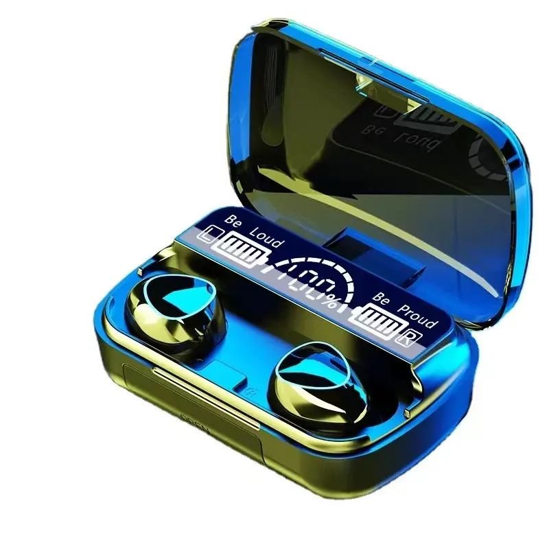 Tws Bt V5.1 Earphones Active Noise Cancelling With Led Display Portable Wireless Touch Control Earbuds M19 Earphone