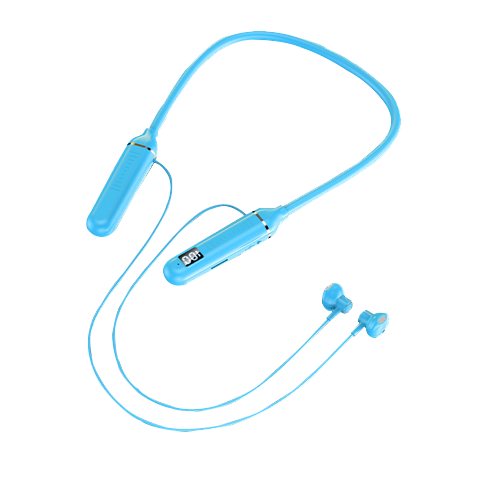 Hanging Neck Wireless With Digital Display Function, Large Capacity Semi In Ear Sports Bluetooth Earphones