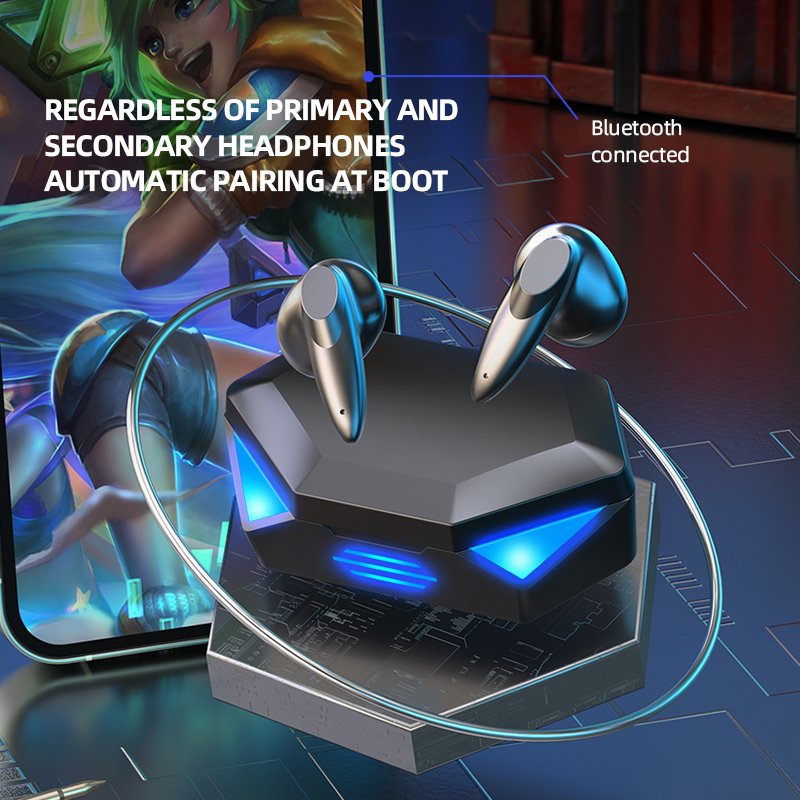 TWS BT 5.2 Earphones G20 Gaming Headsets Low Latency Wireless Headphones Stereo Bass HIFI Sound Earbuds audifonos gamer