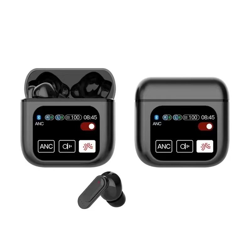 SE60 Tws V5.3 Earphones True Wireless Stereo Headset Sports Touch Screen ANC Enc Noise Cancelling Headphones Low Latency Earbuds