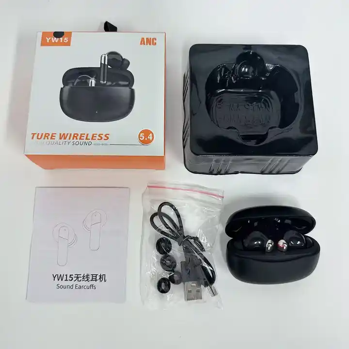 Factory Price Anc Earbuds YW15 TWS Wireless Earphones TWS Earbuds Noise Cancelling TWS Earphones & Headphones Gaming