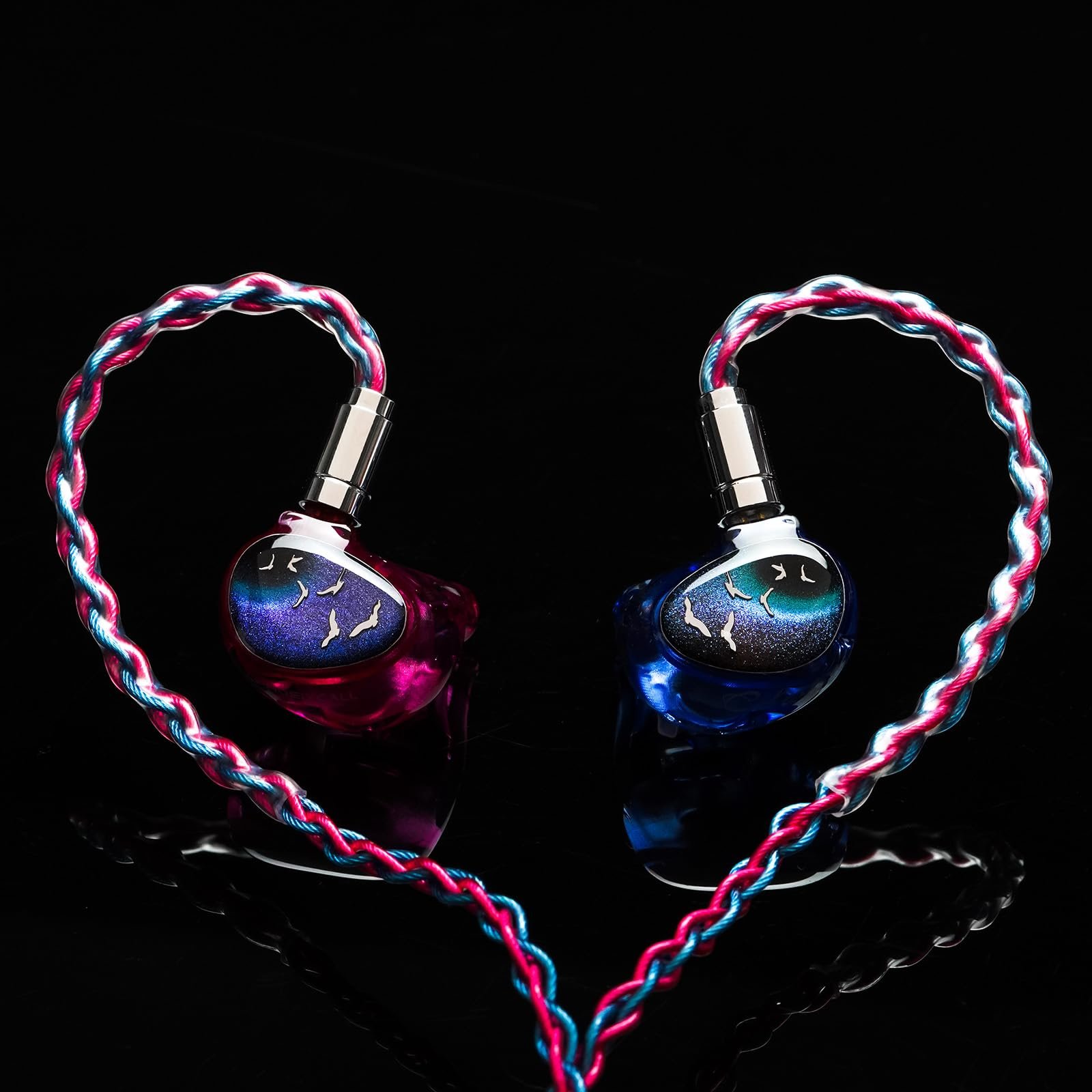 DIY Hifi Stereo IEM Earphones Dynamic Dual Driver Wired Headphones In-Ear Monitor with Detachable 3.5mm Cable
