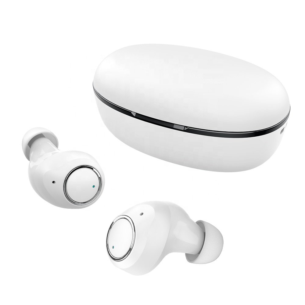New Design Earbuds Stereo Invisible In-Ear Earbuds Trulyway M2 Mini Cube LED Charging Case Earphone 350mah TWS