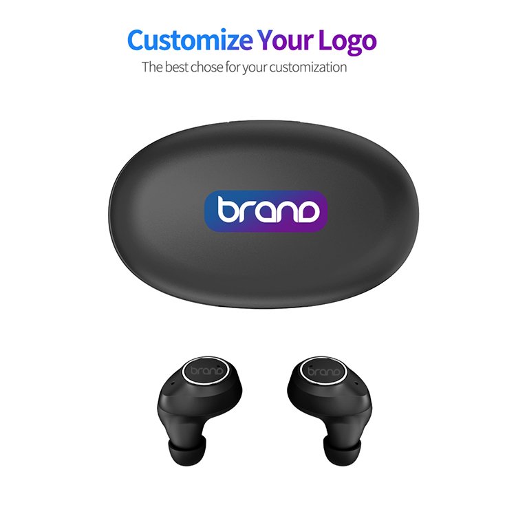 New Design Earbuds Stereo Invisible In-Ear Earbuds Trulyway M2 Mini Cube LED Charging Case Earphone 350mah TWS