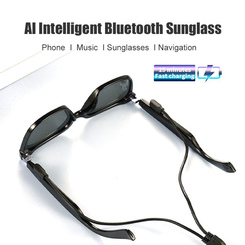 2024 Newest Smart Audio Glasses TWS Wireless Earphone Outdoor Sport Glasses Cycling Sun Ride Protection Fashion Drive Men