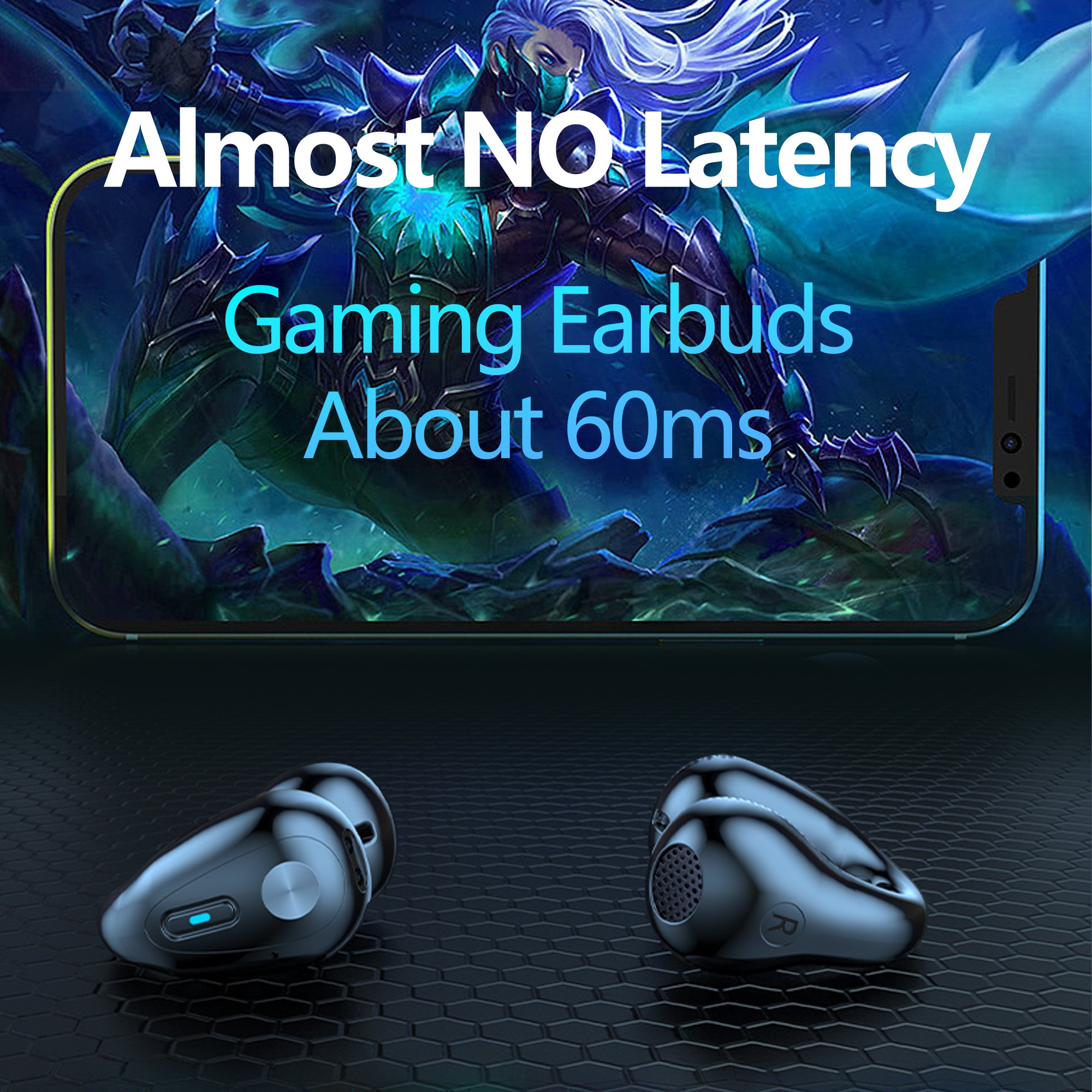 2022 Newly Noise Canceling BT Headphones No Delay Gaming Sports Running Clip Ear Wireless Hanging Headset TWS Wholesale