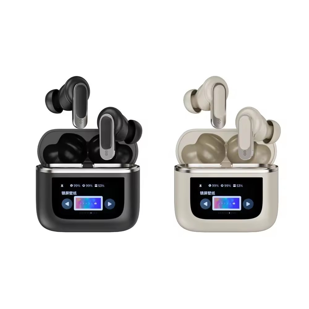 2024 Trending V8 Tws Wireless Earbuds Earphones Lcd Touch Screen Earbuds With Noise Cancelling Sport V8 Headset